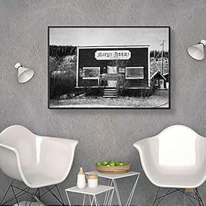 Floating Framed Canvas Wall Art for Living Room, Bedroom Black and White Building Canvas Prints for Home Decoration Ready to Hang - 16x24 inches