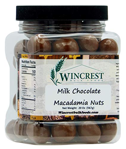 Milk Chocolate Covered Macadamia Nuts - 1.25 Lb (20 Oz) Tub