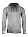 ZIMEGO Men's Long Sleeve Hoodie Garment Dyed Pullover Hood shirt - Lightweight