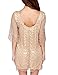 HAOYIHUI Women's Sparkly Wave Metallic Sequin Half Sleeve Party Dress