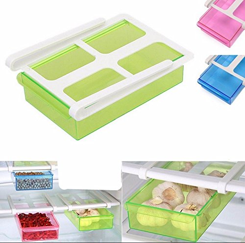 Cuteelf Klemm-Schublade für Kühlschrank Schublade Aufbewahrungsbox Kühlschrankbox Schublade Aufbewahrungskiste Gemüsefach Kühlfach Gemüseschale Fach Zusatzfach