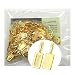 Rockin Beads 200 Glue on Bails Pendant Hanger Shiny Gold Plated 21x7mm
