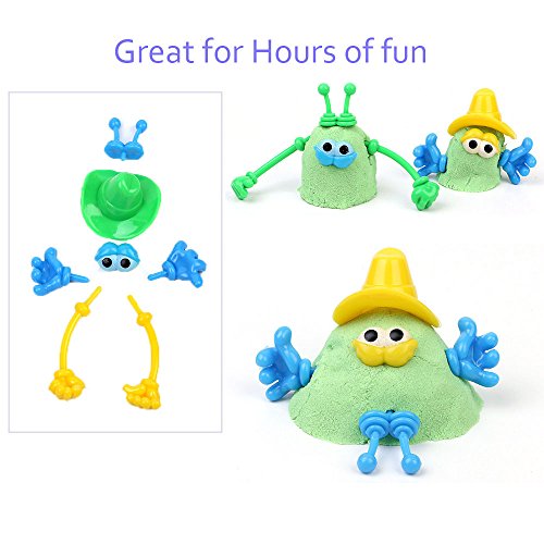 Popmall Play Dough Tools, Assortments Large-Size Pizza Dough Tools Modeling Dough Tools for Kids and Children, Large, Colorful and Non-Toxic