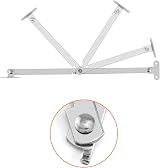 QWORK 4 Pcs Steel Drop Down Hinge Lid Stay Folding Hinge Furniture view 2
