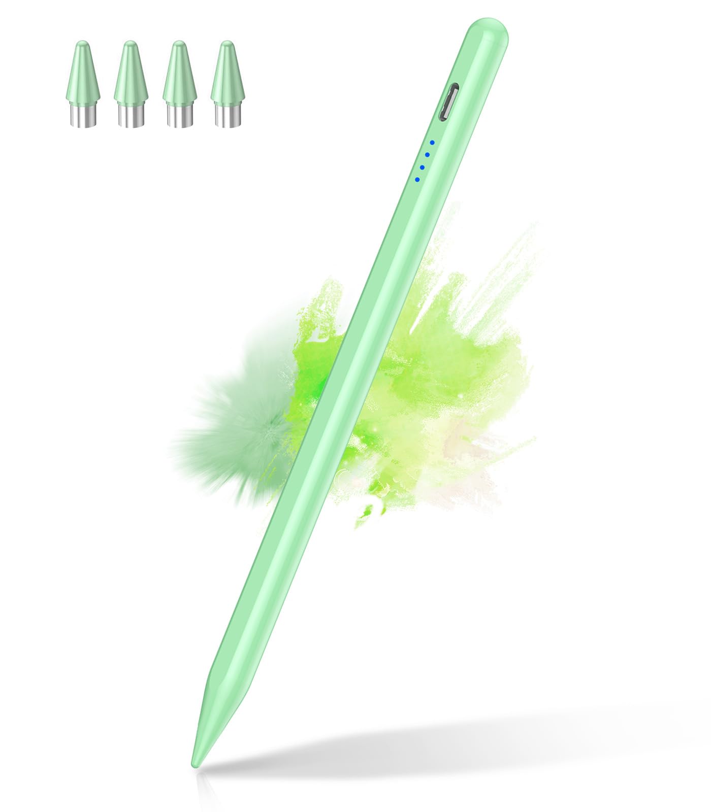 CMARS Stylus Pen for Touchscreen, Universal Tablet Pen for iPad/iPhone/Samsung/Huawei/Xiaomi/Android and More Devices, Stylists Pens Rechargeable, Digital Pencil with Magnetic Function - Green