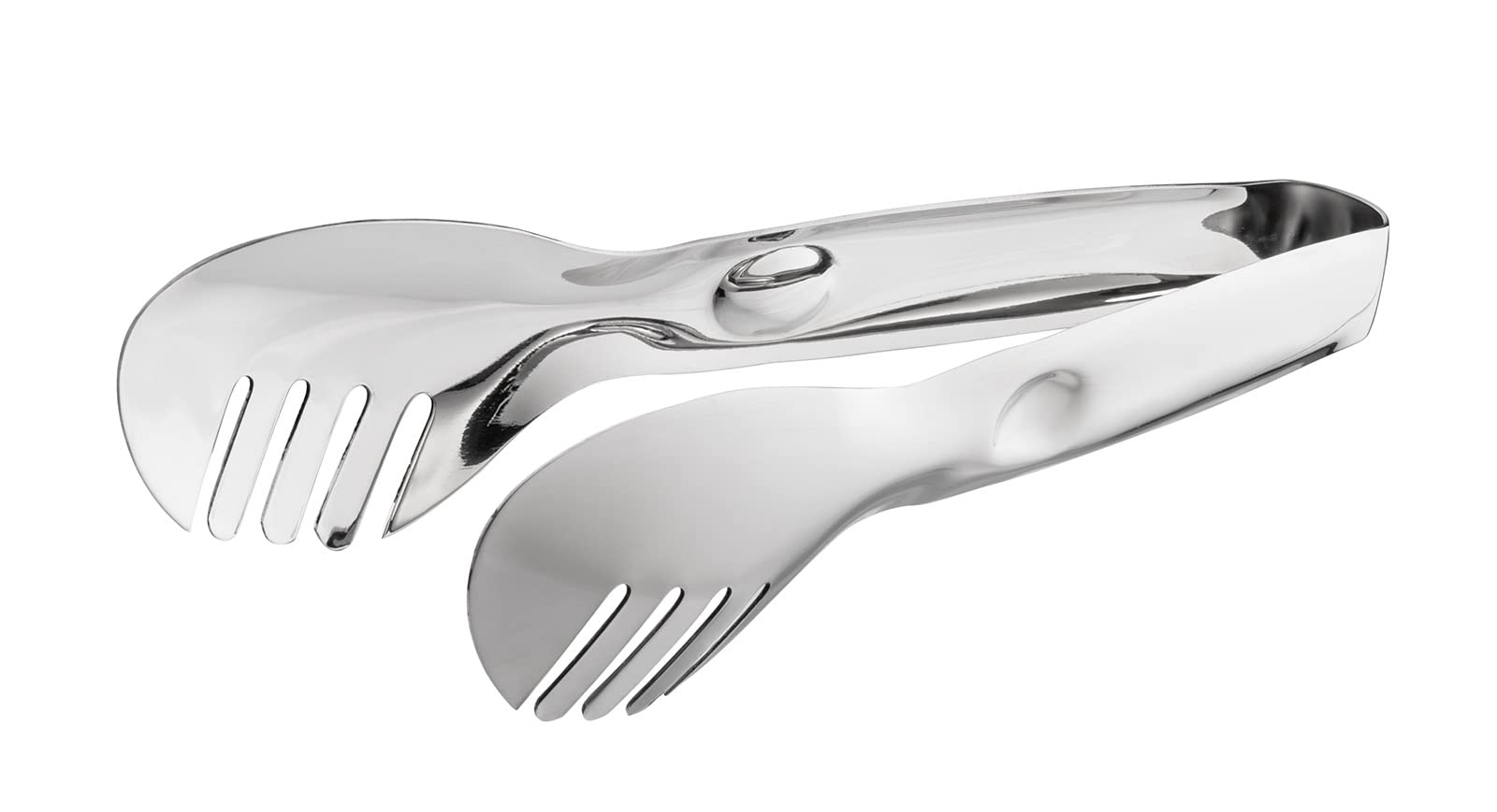 APS Tidlos Pasta Tongs, Total Length: 22.5 cm, Stainless Steel, Highly Polished Slotted on Both Sides, Shovel Dimensions: 8 x 5.5 cm