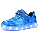 COODO Kids Boys Girls LED Light Up Shoes Flashing Sneakers(Toddler/Litter Kids)