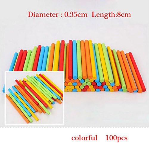 100Pcs Children'S Baby Learning Game Stick Bar Counting Rod Math Arithmetic Montessori Teaching Toys