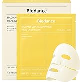 BIODANCE Radiant Vita Niacinamide Real Deep Mask, Hydrogel Mask, Tone Correction, Texture Refining, Radiant Glow, 3-in-1 Visi