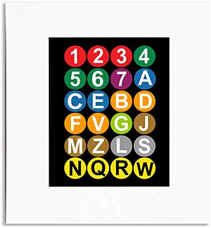 New York City Subway Lines Art Print