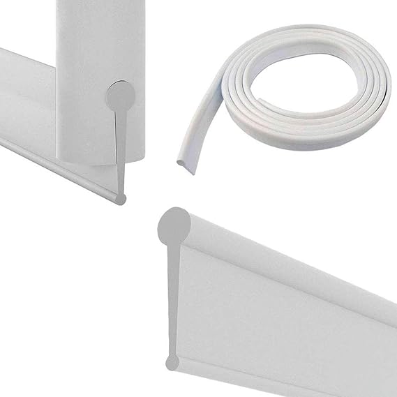 ECOSPA Replacement Rubber Seal for Folding Bath Shower Screen Enclosures • White • 1 Metre (1 ECOSPA Replacement Rubber Seal for Folding Bath Shower Screen Enclosures • White • 1 Metre (1