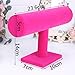 Gotd Velvet Jewelry Towers Rack Bracelet Necklace Stand Organizer Holder Display, Holder only (Hot Pink)