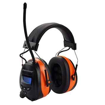DAB / DAB + FM Radio & Bluetooth Wiederaufladbare Lärmschutz Gehörschutz, Protear Gehörschutz mit integriertem Mikrofon für A