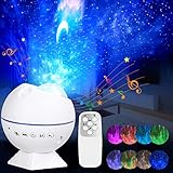 Star Projector Night Lights, Sound Activated Moon