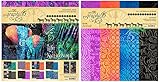 Graphic 45 - Kaleidoscope Collection Pack and Kaleidoscope Patterns & Solids Paper Pad - 12 x 12 Inch Decorative Papers - 2 Items