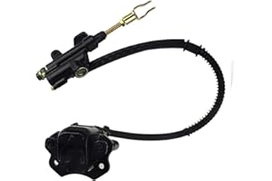FLYPIG Rear Brake Master Cylinder Caliper Assembly for 50cc 70cc 90cc 110cc Chinese ATV Quad Scooter Coolster Kids Four Wheel