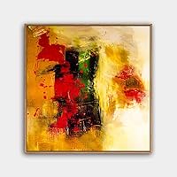 Framed Canvas Wall Art Modern Texture Painting Canvas Prints Home Artwork Decoration for Living Room,Bedroom - 16x16 inches