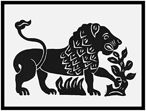 Orenco Originals Russian Folk Art Animal Lion Issachar BER Ryback's Counted Cross Stitch Pattern