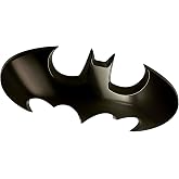 Fan Emblems Batman 3D Car Badge - 1989 Batwing Logo - Large (Black Chrome: 7.3 x 3.6 x 0.4 inches)