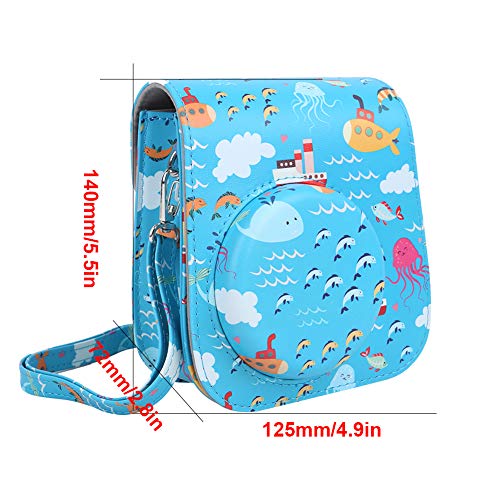 Denash Kamera-Umhängetasche, abnehmbare Kamera-Aufbewahrungstasche, PU Retro für Kinder, Mädchen, Outdoor… – Bild 7