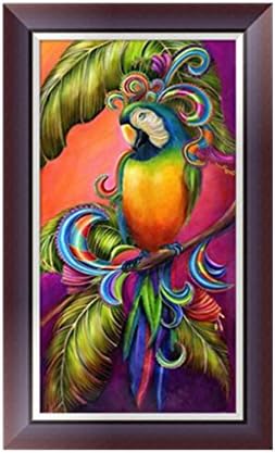 5D Diamond Painting Parrots, DIY Diamond Embroidery Painting Parrots Birds Cross Stitch Arts Craft Home Decor