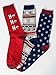 CHARLES RICHARDS Men's Christmas Holidays Cotton Crew Snowman Socks 5-Pack