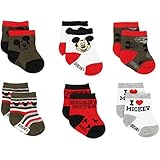 Mickey Mouse Boys 6 pack Socks (Baby)