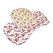 Honey Molly 5 Pack 100% Organic Cotton Burp Cloths for Baby Girls, Floral Pattern Design Burping Rags Absorb Drools & Spit Ups While Keeping Your Clothes Dry, Hypoallergenic, Soft, & Absorbent