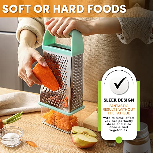 Spring Chef Professional Cheese Grater With Storage Container