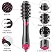 Hair Dryer Brush, Upgraded Hot Air Brush, 4 IN 1 One Step Hair Dryer & Volumizer, Negative Ion Hair Straightener Brush with Interchangeable Brush Heads for Reducing Frizz and Static (Gray)thumb 2