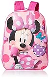 Disney Little Girls Minnie Polka Dot Backpack with Lunch, Pink, One Size