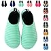 EQUICK Water Sports Shoes Barefoot Quick-dry Aqua Socks Slip-on for Men Women Kids,CL1801,green,36.37