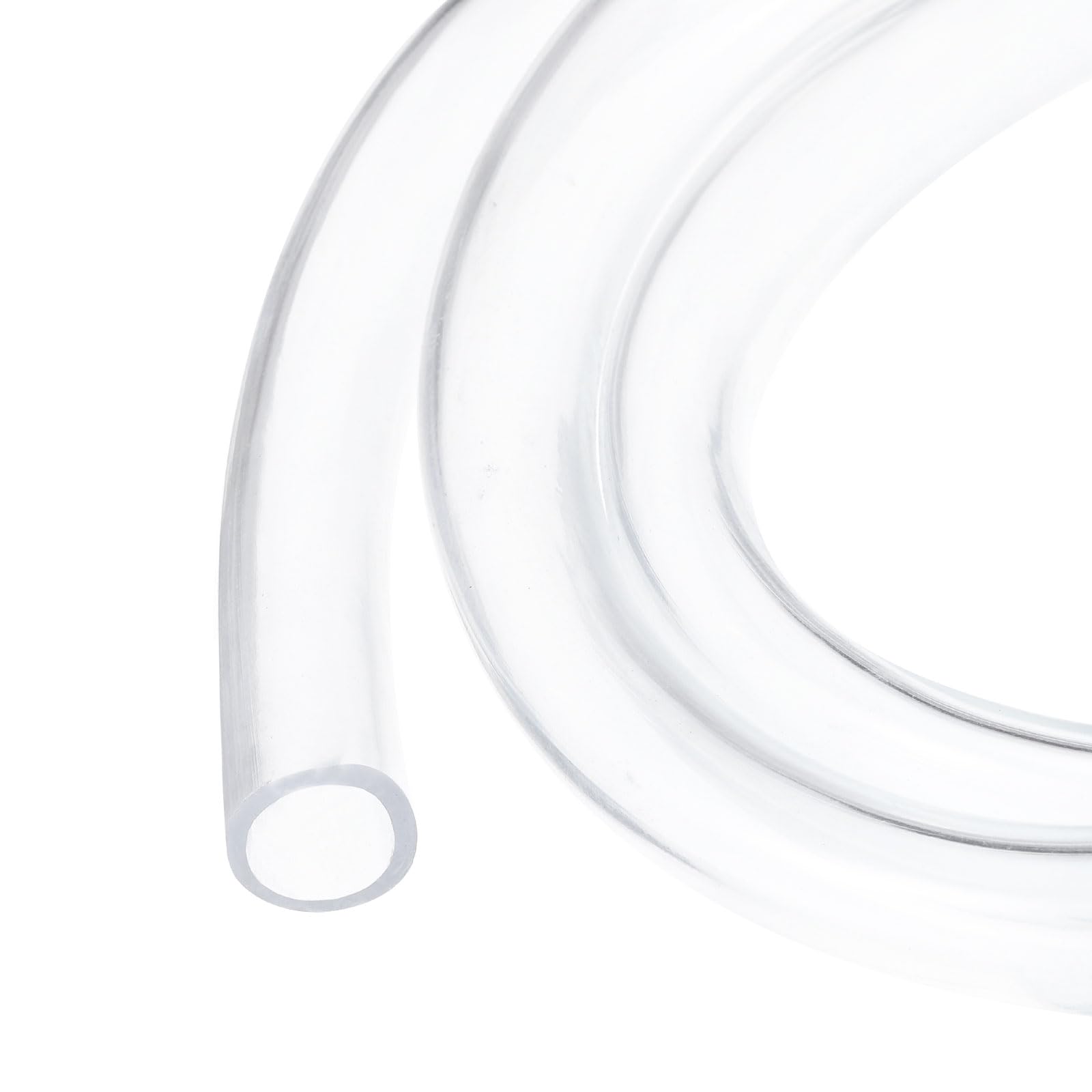 Rebower 25ft 14.3x19mm Clear Plastic PVC Hybrid Tubing Flexible Vinyl Tube, [for Garden Irrigation, Water Hose, Fish Tank, Aquarium] - 9/16" x 3/4"