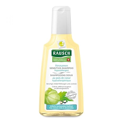 Rausch Herzsamen Sensitive-Shampoo (Hypoallergen pflegt besonders mild hochsensible Kopfhaut, ohne Silikone und Parabene - Ve