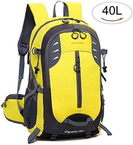 Yanqueens Men Hiking Backpack Women Travel Daypack 40L Lightweight Waterproof For Outdoor Camping Cycling