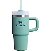 STANLEY Quencher H2.0 Tumbler with Handle and Straw 14 oz | Flowstate 3-Position Lid | Cup Holder Compatible for Travel | Insulated Stainless Steel Cup | BPA-Free | Spring Green