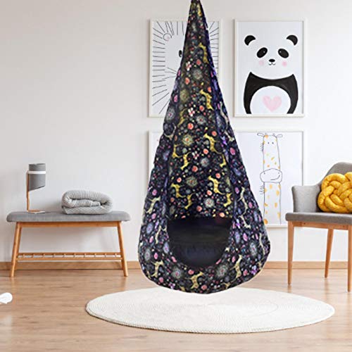 youyiC Hängehöhle Kinder Hängesessel, Nestschaukel Kinder Hängesessel Soft Outdoor Aufblasbare Hängematte Spaß Und… – Bild 5