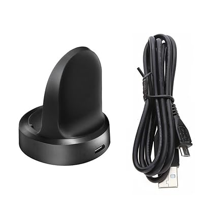 Emilydeals Gear S2 Charger, Extra Charger Cradle Dock with USB Charging Cord for Samsung Gear S2 / Gear S2 Classic Smart Watch (Gear S2 Charger)