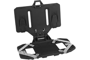 CMAIR4U Tactical Vest Phone Holder,Molle Mount,Universal Chest Phone Board Carrier Foldable Navigation Board,for Outdoor Paintball Airsoft Hunting Game (Black)