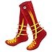 Battery Heated Socks,Men Women Electric Battery Powered Socks Kit,Rechargeable Battery Heating Stockings,Winter Thermo Socks,Climbing Hiking Fishing foot Warmer Hunting Skiing Heated Socks (Red, M)