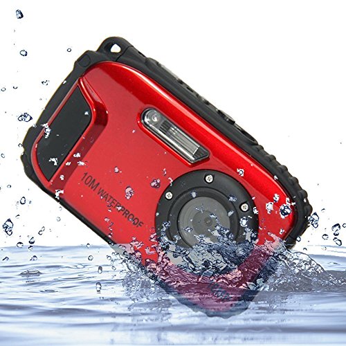ETTG BP88 Camera Waterproof Digital Video Camera 2.7" TFT Screen 5mp Underwater 9 Mega 8x Zoom Digital Camera - Red