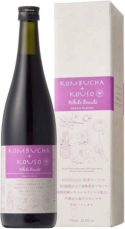 Amazon コンブチャ 酵素 7ml ダイエット 酵素ドリンク クレンズドリンク 置き換え ファスティング ピーチ風味 コンブチャ 酵素 マルチ酵素