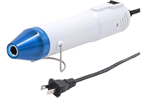 mofa emboss Heat Pen,Mini Heat Gun,Hot Air Pen Tools Shrink Pen with Stand For DIY Embossing And Drying Paint Multi-Purpose Electric Heating Nozzle 150W 110V (White,Blue)