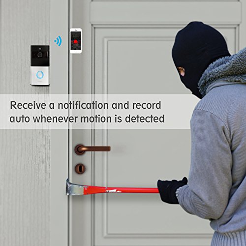Wireless Video Doorbell, Feagar 720P Wifi Door Bell Camera Kit with Low Power Consumption,Free Storage,Two-Way Audio, Infrared Night Vision, Motion Detection and Remote Control for IOS and Android - Thumbnail 5