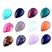 Mutilcolor 12pcs 18X25mm Waterdrop Teardrop Chakra Beads CAB Cabochon Healing Beads Crystal Quartz Stone Random Color Wholesale for Jewelry Making(No Holes)