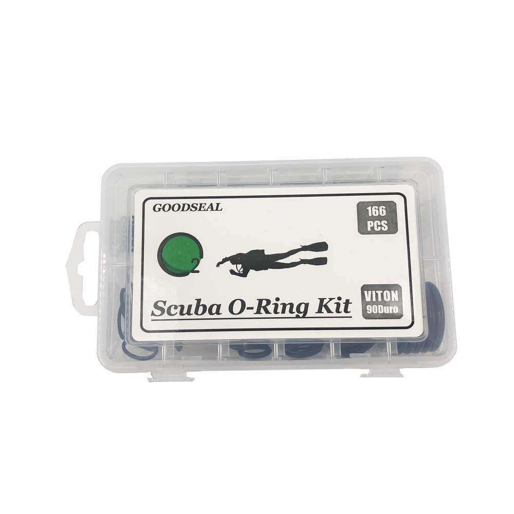 166Pcs Scuba ORing Kit Dive Hoses Rings Diving 12 Sizes Viton FKM 90