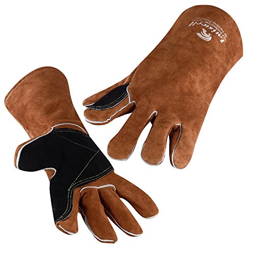 Luiswell 8007 Welding Gloves Heat Resistant Premium Cowhide Split Side
