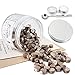 Champagne Gold Sealing Wax Beads, Yoption 210 Pieces Octagon Wax Seal Beads with Candles and Melting Spoon for Embellishment of Cards Envelopes, Wedding Invitations, Wine Packages, Gift Ideas