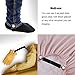 Boncas 4 Pairs Improved Sturdy Adjustable Elastic Boot Straps Pant Clips Stirrups Keeping Your Pants Tucked Round Head