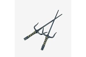 Superdo Octagon Metal Martial Arts Sai Multi Size（Black and Silver）